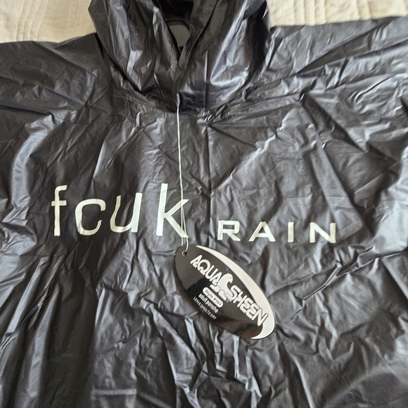 Black Rain Jacket for Men - Picture 5 of 5